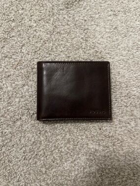 Fossil Leather RFID Bifold with Flip ID Wallet